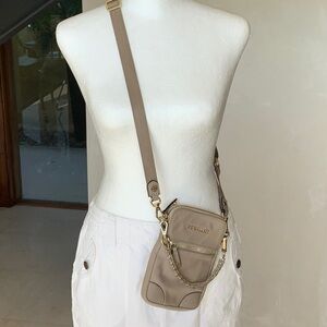 MZ Wallace Tan Crossbody Bag with Adjustable Strap and Everyday Style